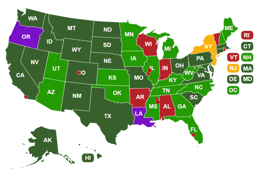 which us states is kratom legal